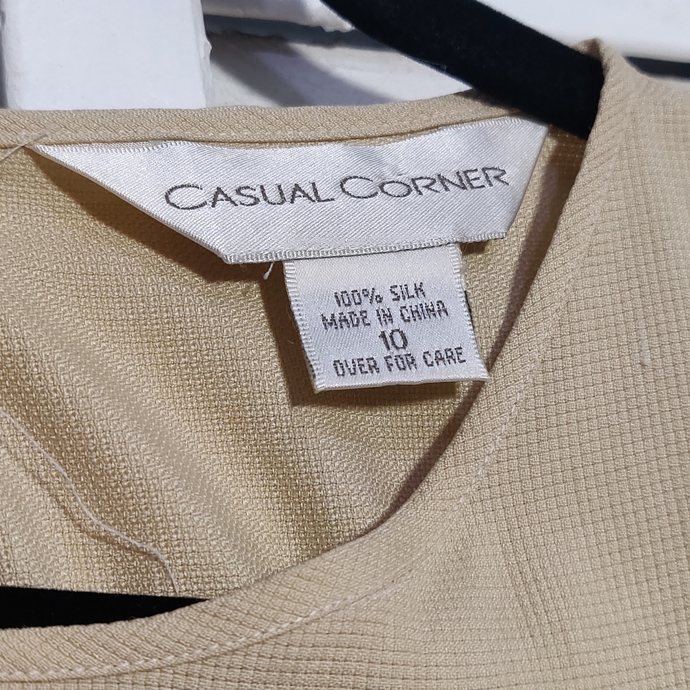 Casual Corner Light Yellow Silk Maxi Dress - Picture 2 of 13